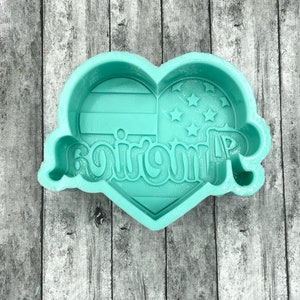 America Heart Silicone Mold
