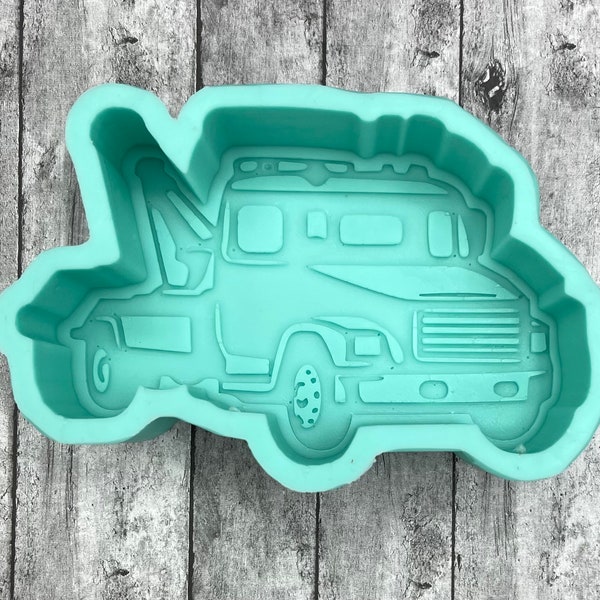 Tow Truck Silicone Mold Mould