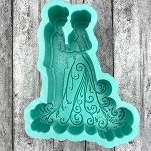 Bride & Groom Craft Mold, Car Freshies, Resin, Wax, Soap, Cement