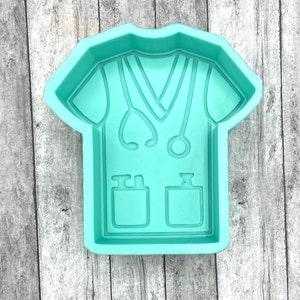 Nurse/Doctor scrub Shirt Silicone Mold Mould