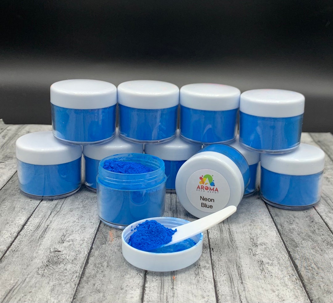 Mica Powder Neon Blue for Car Freshies Soap Making Candle Etsy