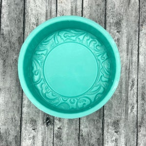 Decorative Round Silicone Mold - 2.5” Cardstock Center, Freshie Mold