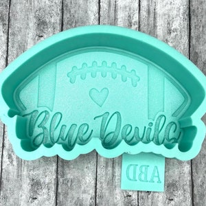 Blue Devils Football Silicone Mold Mould