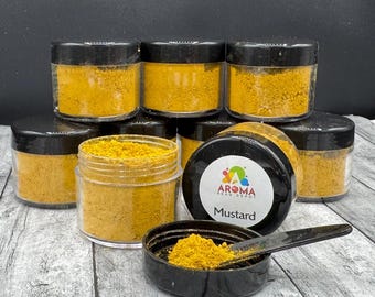 Mustard Matte Mica Pigment Powder: Cosmetic Grade, Car Freshie & Soap Supplies