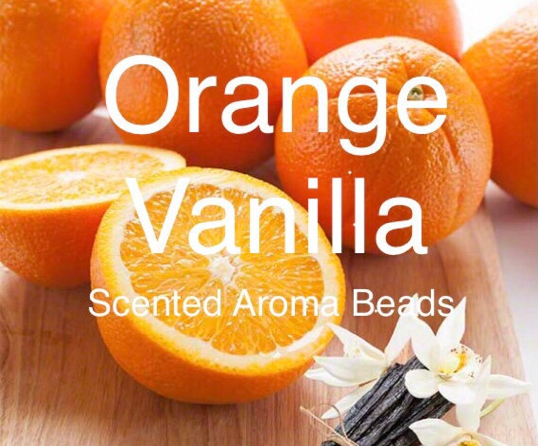 Orange Vanilla CURED Scented Premium Aroma Beads for Air Fresheners