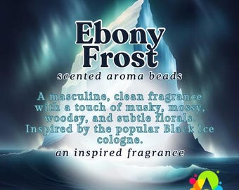 Ebony Frost Scented Aroma Beads: Car Air Freshener Supplies