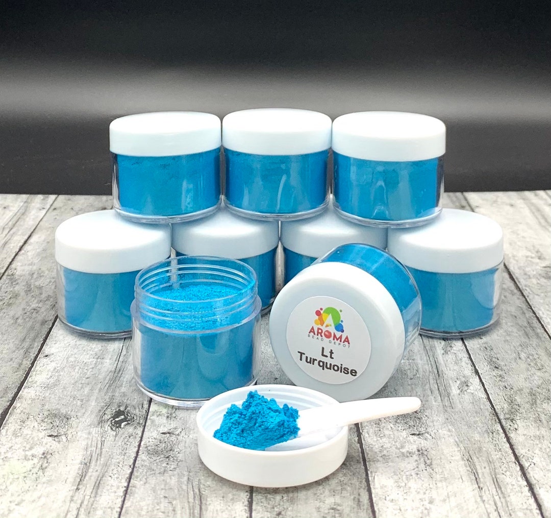 Mica Powder Light Turquoise for Car Freshies, Soap Making, Candle