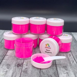 Mica Powder - Neon Magenta for car freshies, soap making, candle making and resin.