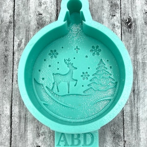Winter Scene Ornament  Silicone Mold Mould