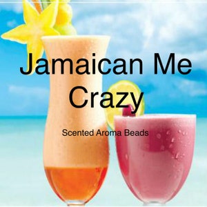 Aroma Beads Scented Jamaican Me Crazy for car air freshener Car Freshie supplies 8:2 ratio Quality Fragrance Oils used and CURED