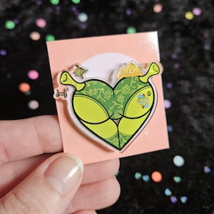 Swamp Ass Acrylic Butt Pin || 2000s Nostalgia || Fairytale Princess || Body Positive ||
