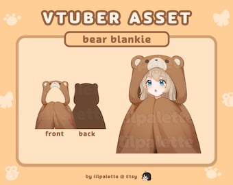vtuber asset | bear blanket