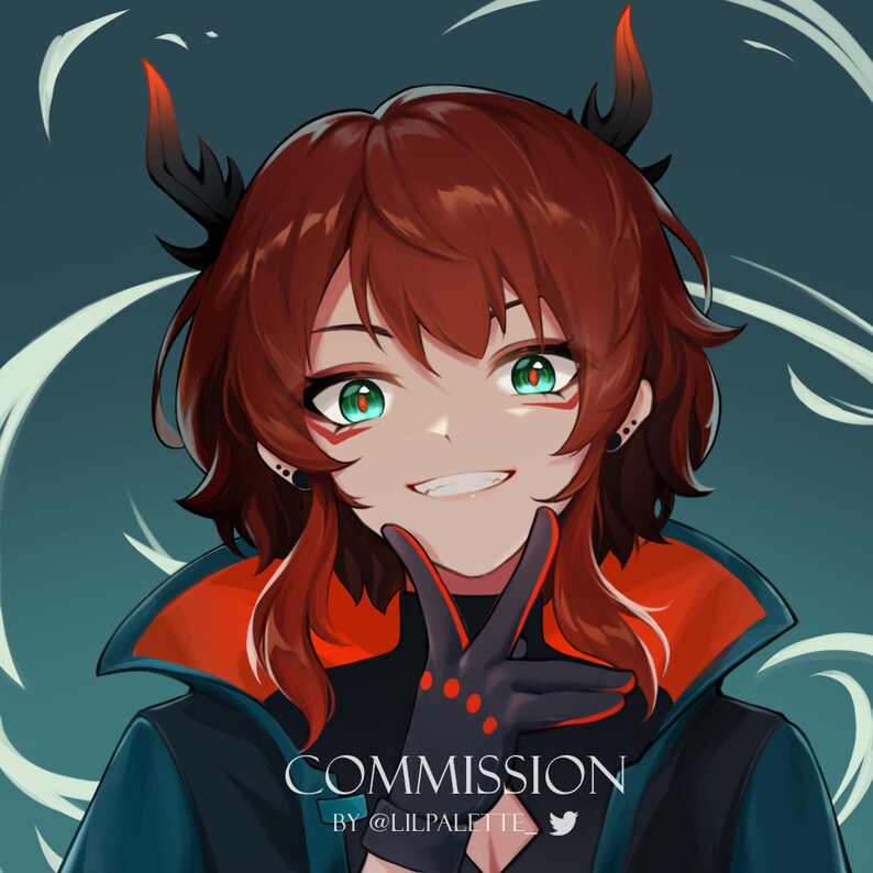 Anime Commission Fanart Game OC Pfp Etsy