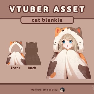 vtuber asset | calico cat blanket