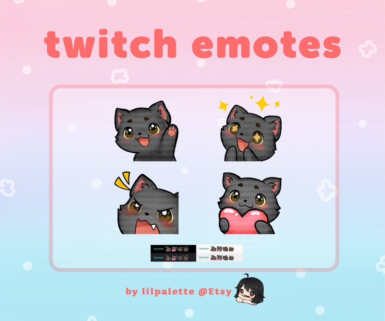 twitch emotes black cats