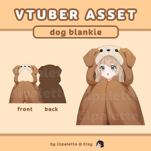 vtuber asset | dog blanket