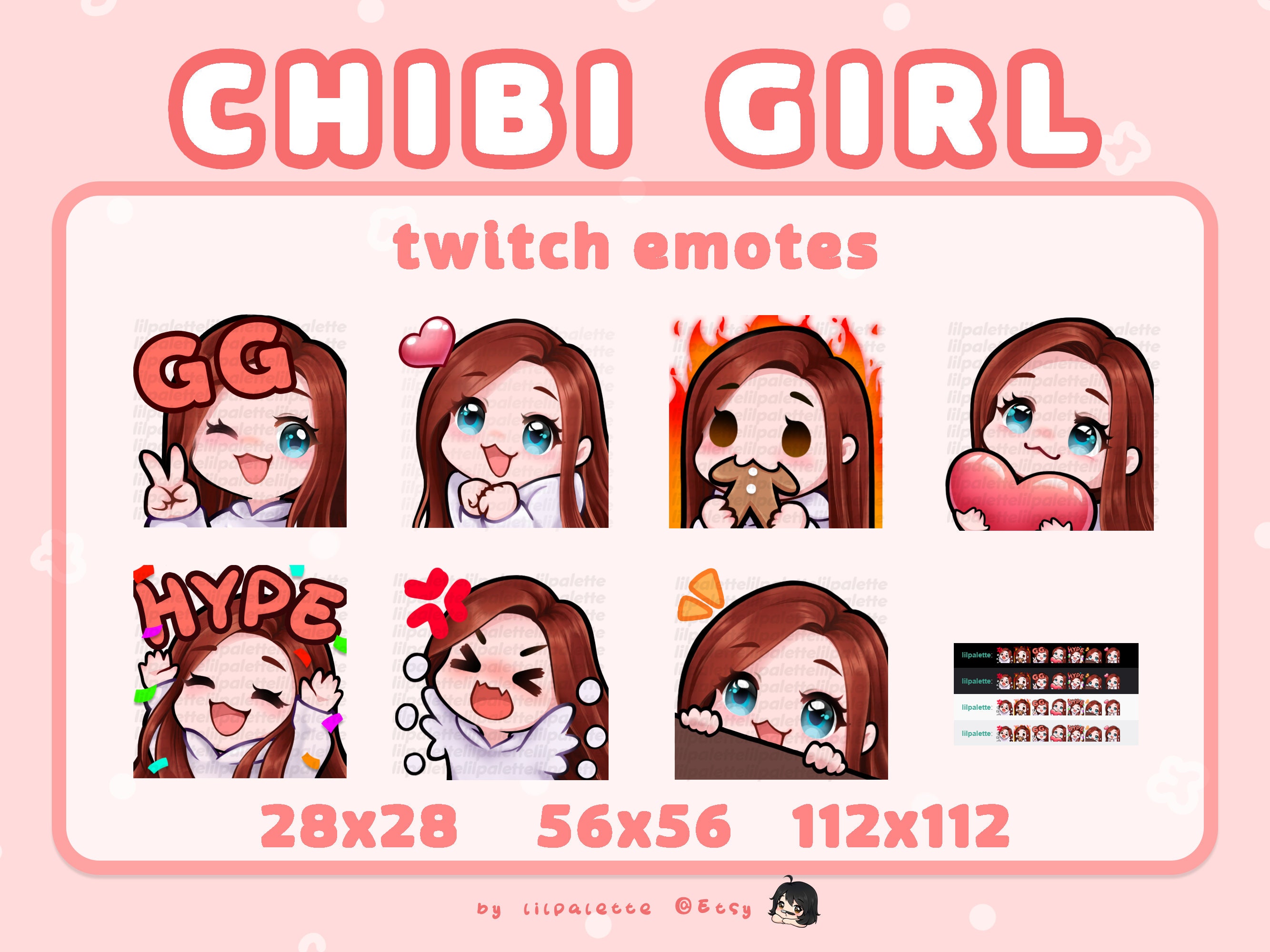 Twitch Emote Pack Kawaii Twitch Emotes Panda Art Collectibles Drawing