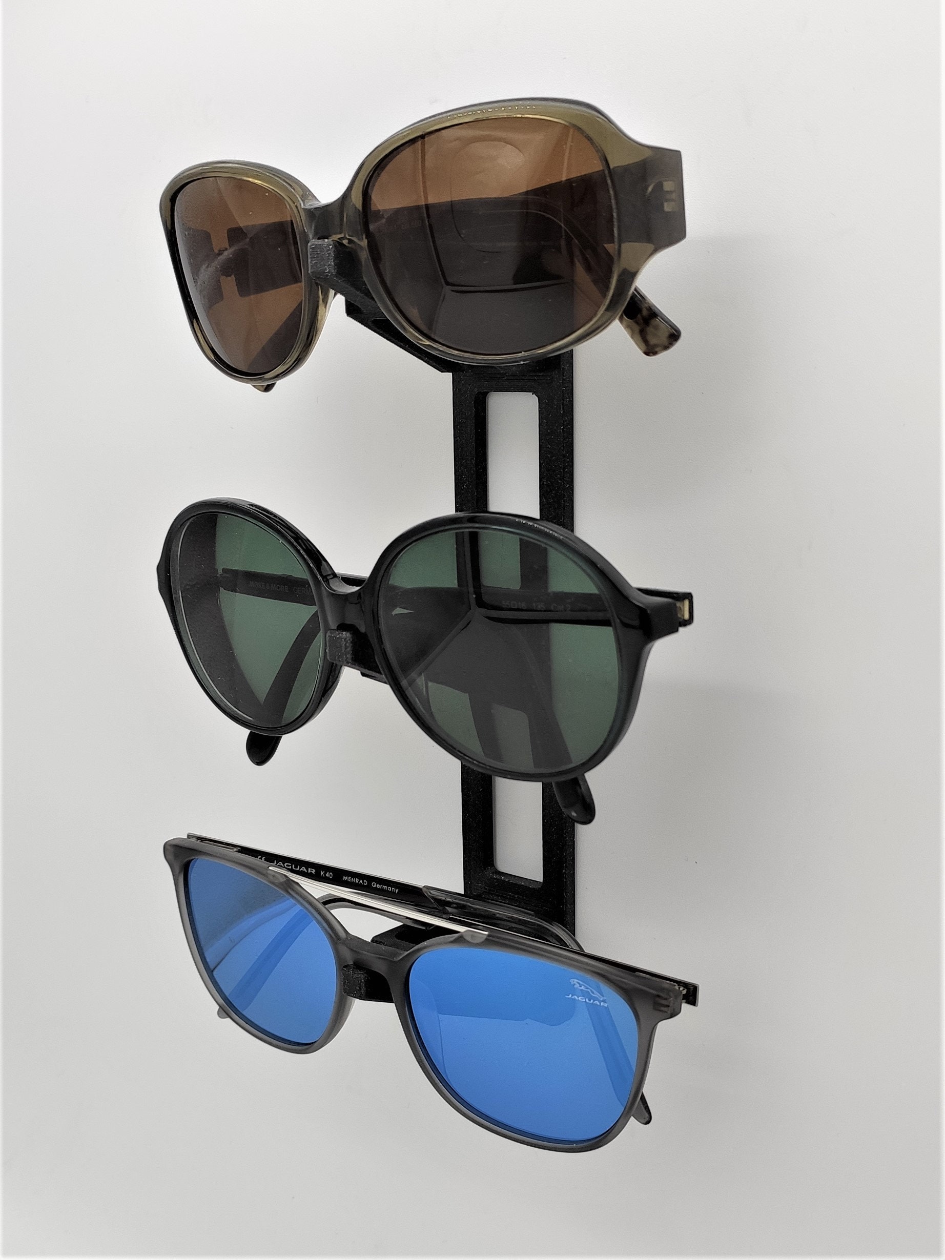 Sonnenbrillenhalter 360 Grad drehbarer Sonnenbrillenständer  Acryl-Brillenständer Schwarz/transparent Sonnenbrillenständer-Organizer für  Tischbadler