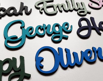 Personalised wooden name sign ,word, plaque, door name, wedding letters, craft words, laser cut words, names,toybox name, childrens name