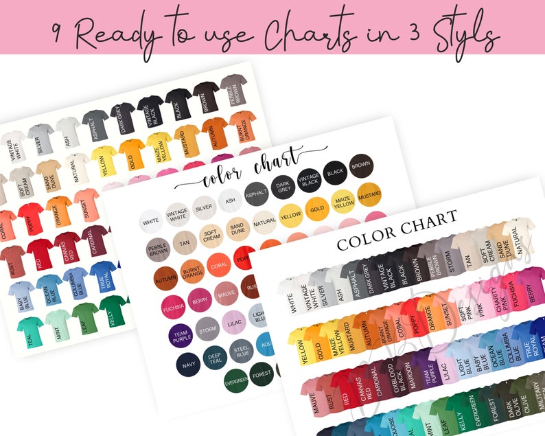 Download Bella Canvas 3001 Color Chart Mockup Bella Canvas Mockup | Etsy