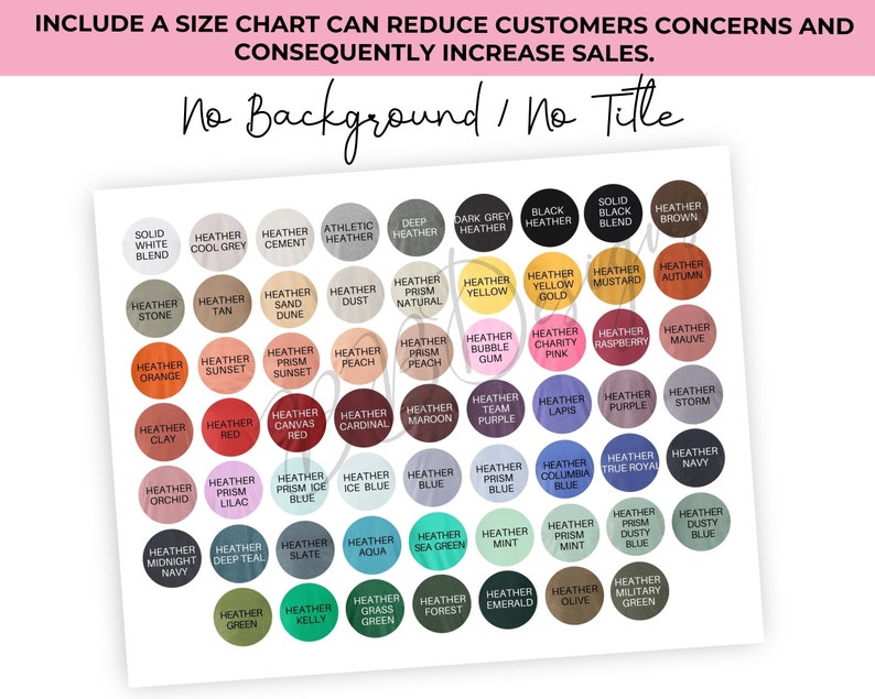Download Bella Canvas 3001 Heather CVC Color Chart T-Shirt Mockup ...