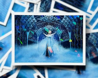 Frozen Fractals Holographic Sticker