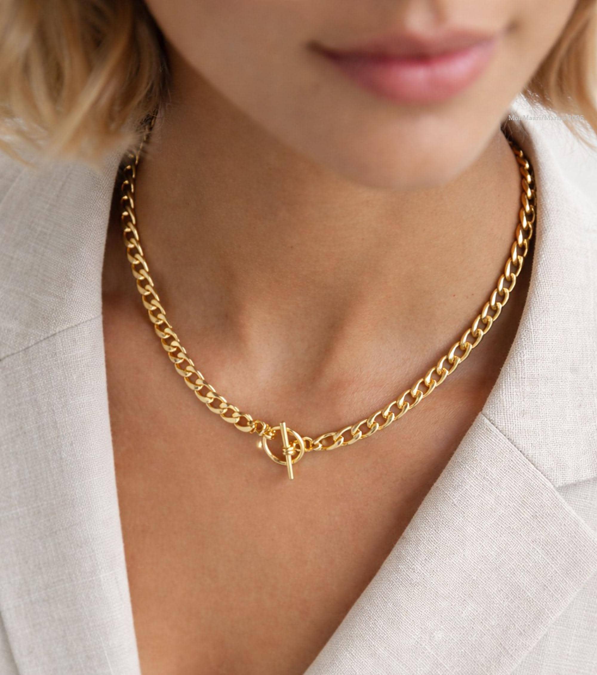Collana girocollo catena a pallini con ciondolo MATERNITÀ bionda -... | su