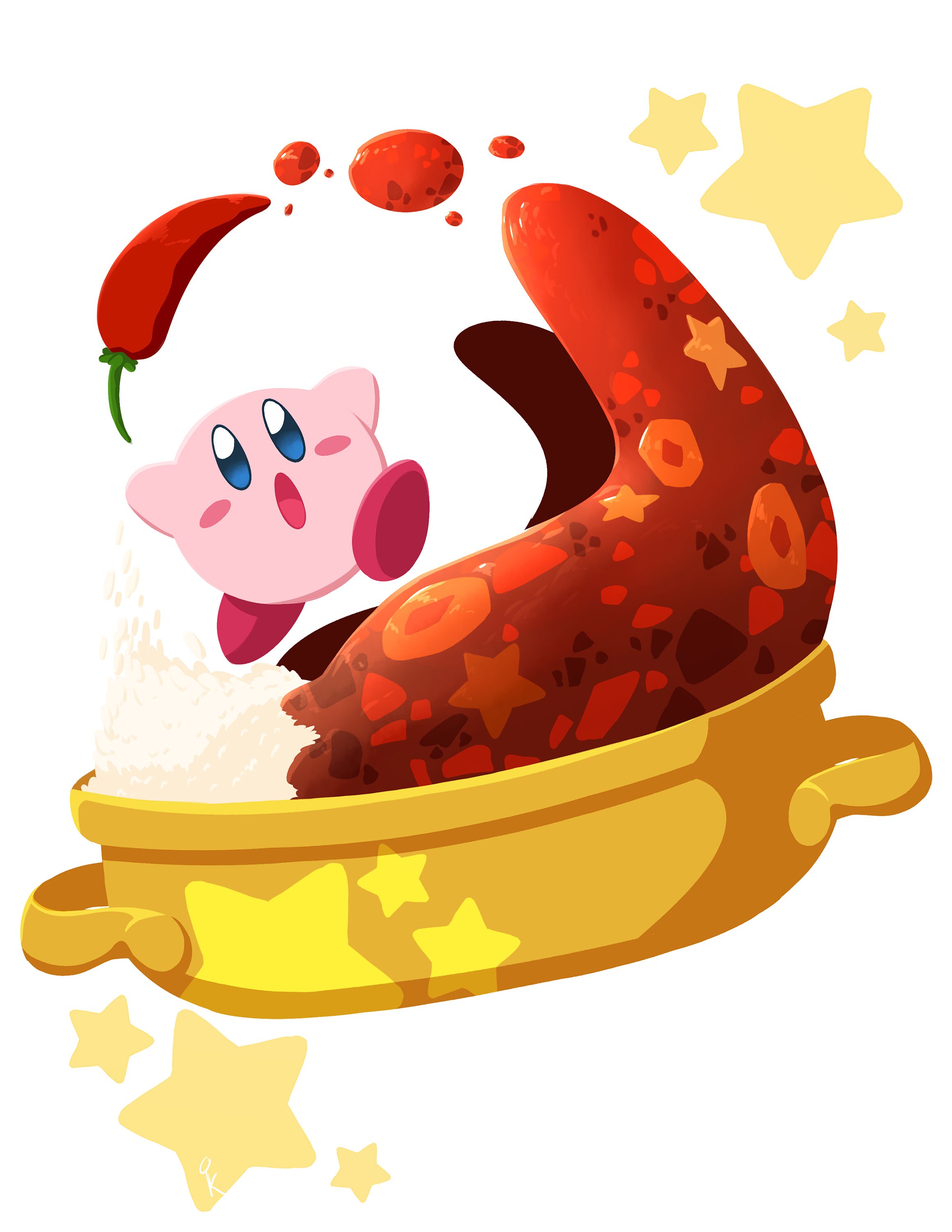 Kirby Curry Druck Etsy