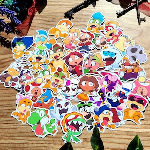 Collection d'autocollants Super Mario