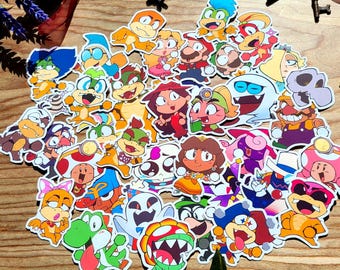 Super Mario Sticker Collection (36 Characters!)