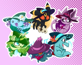 Pokemon 2nd Gen Witch Stickers