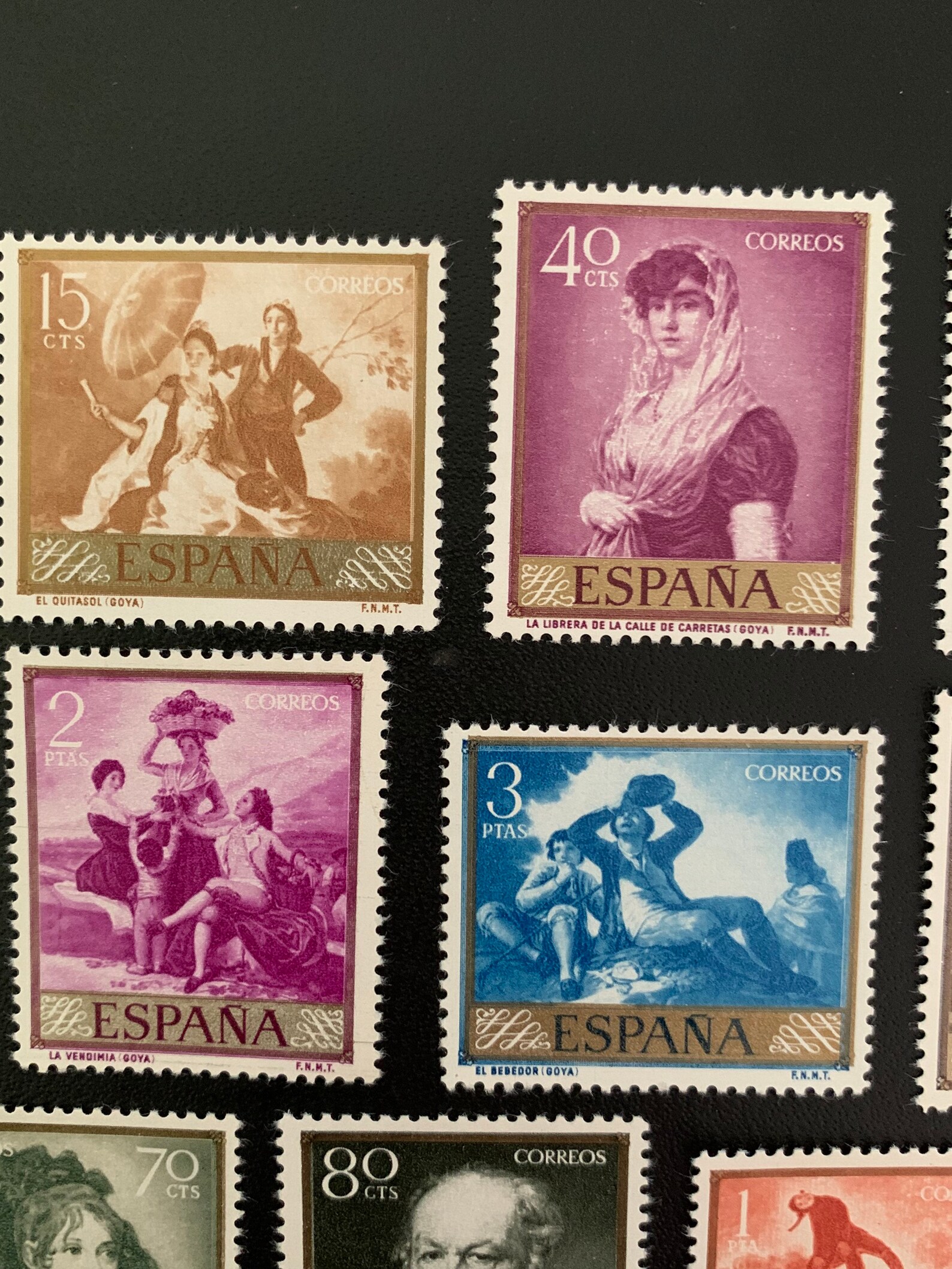 España 10 Sellos Postales Vintage Originales 1958 para Etsy