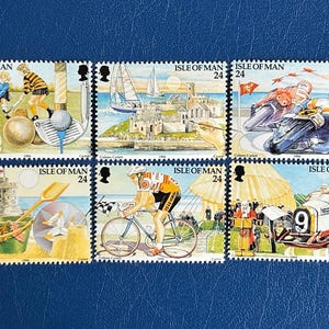Isola di Man - Francobolli d'epoca originali - 1994 - Centenario del turismo di Man - per collezionisti, artisti o artigiani