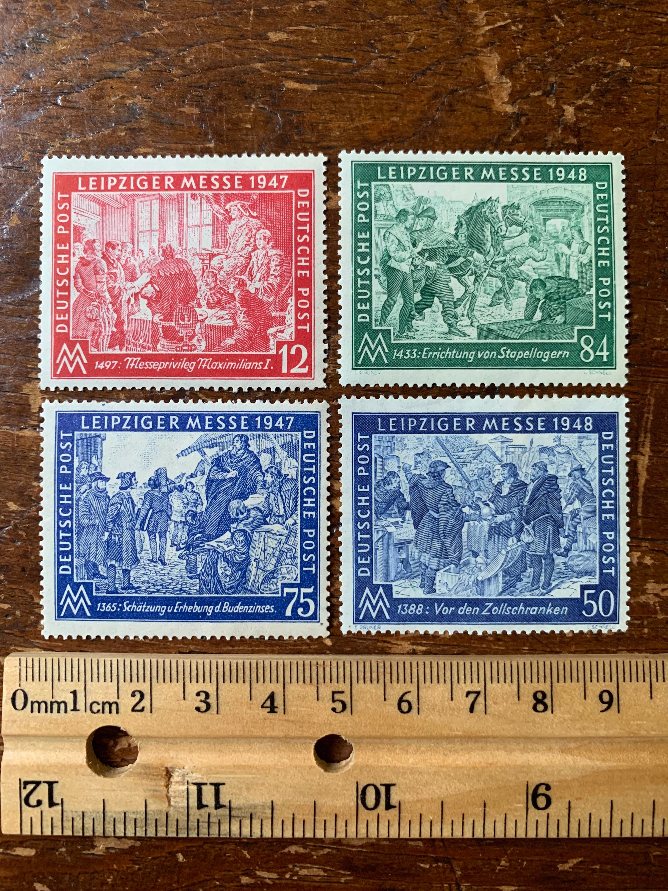 Germany Original Vintage Postage Stamps 1947/48 for the Etsy