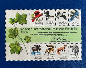USA - Original Vintage Briefmarken - 1978 - Kanadische Internationale Briefmarkenausstellung - für den Sammler, Künstler oder Handwerker