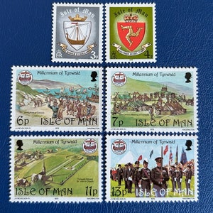 Isola di Man - Francobolli d'epoca originali - 1979 - Millennio di Tynwald - per collezionisti, artisti o artigiani