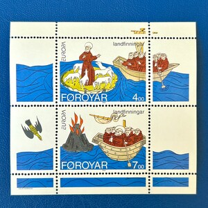 Isole Faroe - Francobolli d'epoca originali - 1995 - Brandan Scopri le Isole Faroe - per collezionisti, artisti o artigiani
