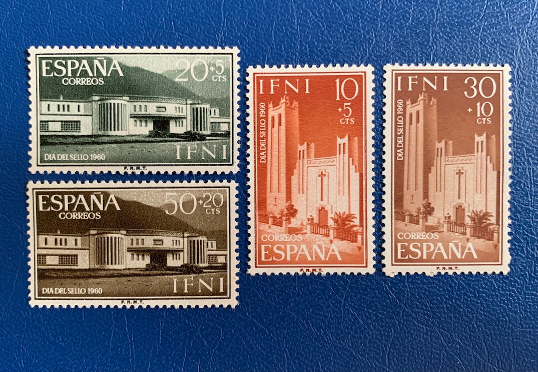 Sp. Ifni Original Vintage Postage Stamps 1960 Stamp Day Etsy