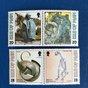 Isola di Man - Francobolli d'epoca originali - 1993 - Arte contemporanea - per collezionisti, artisti o artigiani