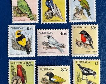 Australien - Original Vintage Briefmarken - 1980 - Vögel: Zweite Serie - für den Sammler, Künstler oder Handwerker