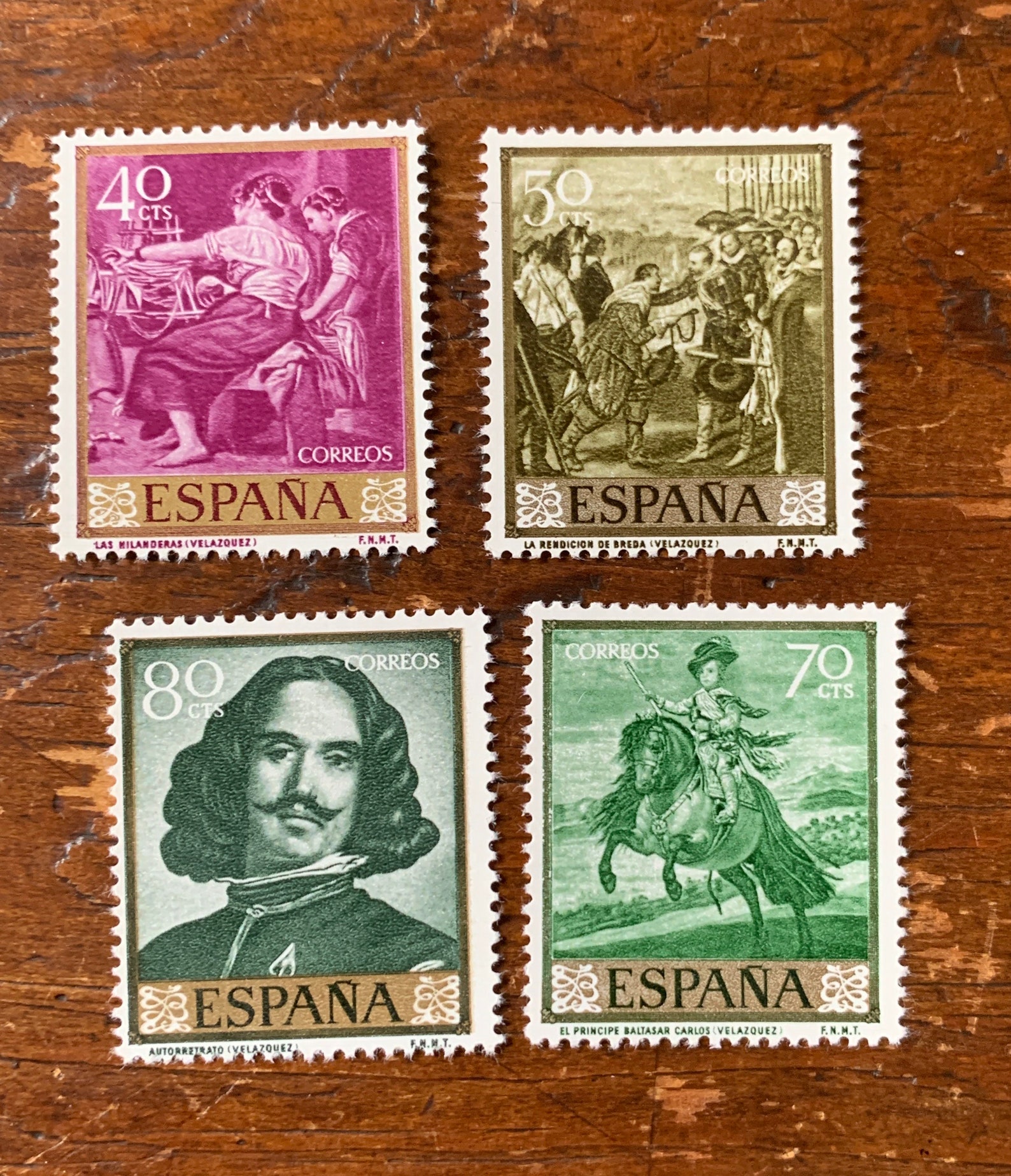 10 Original Vintage Postage Stamps 1959 Spain Velazquez art Etsy