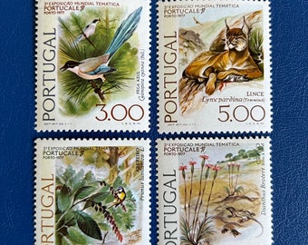 Portugal – Originale Vintage-Briefmarken – 1976 – Portucale 77: Natur – für den Sammler, Künstler oder Bastler