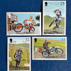 Isola di Man - Francobolli d'epoca originali - 1997 - Gare motociclistiche - per collezionisti, artisti o artigiani