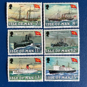 Isola di Man - Francobolli d'epoca originali - 1980 - Steam Packet Company - per collezionisti, artisti o artigiani