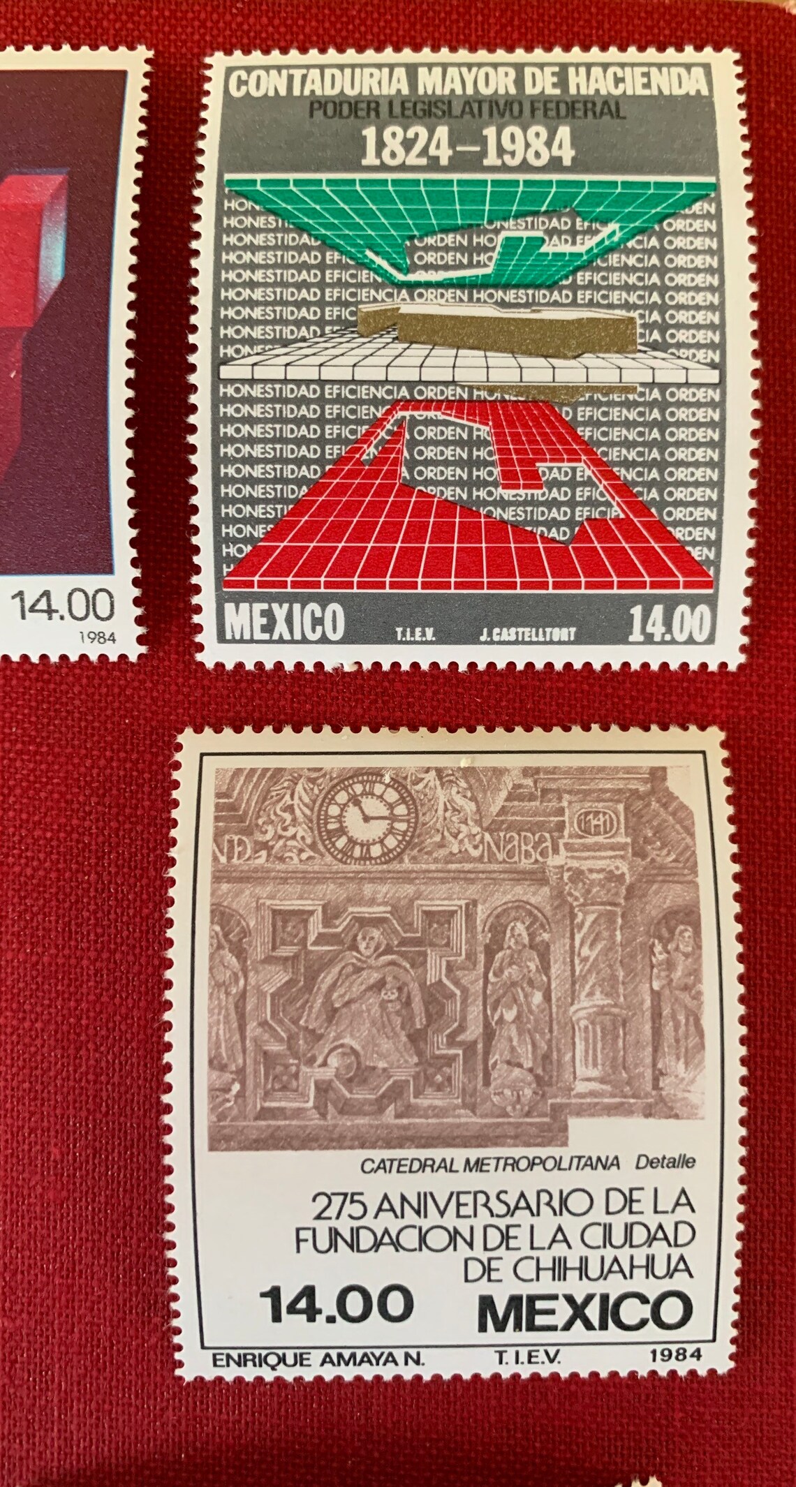 Mexico / 11 Original Vintage Postage Stamps 1984 for the Etsy
