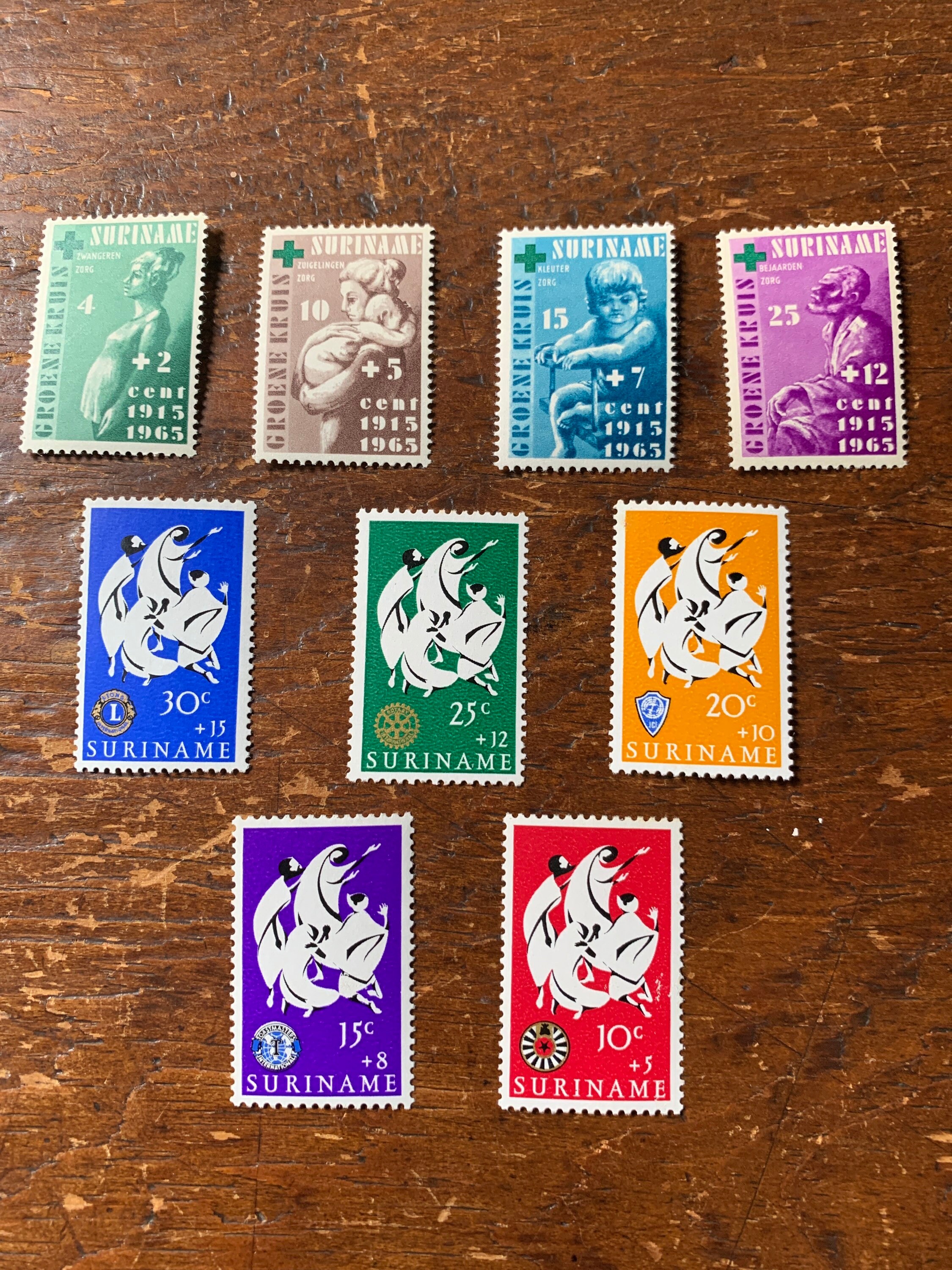 Vintage Postage Stamps from 1960s Surinam Stages of life and Etsy