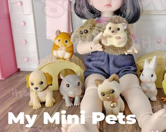 NEW My Mini Pets collection miniature pet pretend animal mini pals desk pet