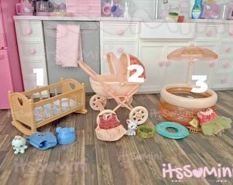 My mini Baby accessories Miniature baby pretend play bedding pool