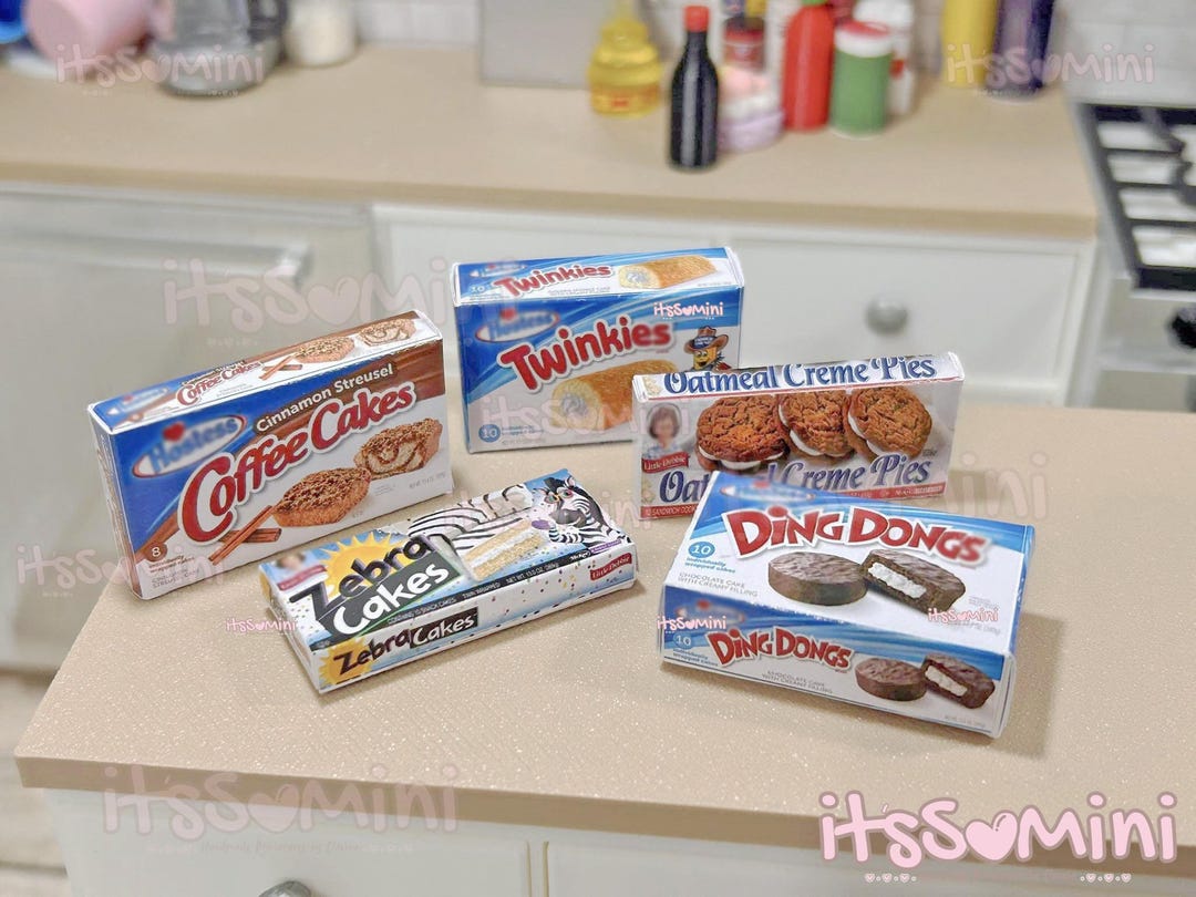 Miniature 1:6 Snack Cakes, Miniature Food, Dollhouse Food, Pretend Food ...