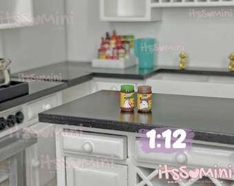 Miniature 1:12 seasoning dollhouse groceries pretend food for mini houses doll collection